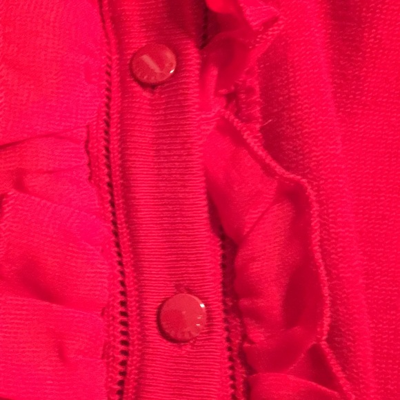 Tommy Hilfiger red button down sweater - Picture 3 of 4